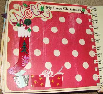 Christmas Memory Book, Christmas Baby Book, Christmas Photo Album