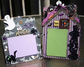 Halloween 2008 Scrapbook - photo mats