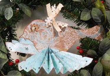 kirigami christmas ornament