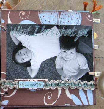 scrapbook photo album - what i love about you