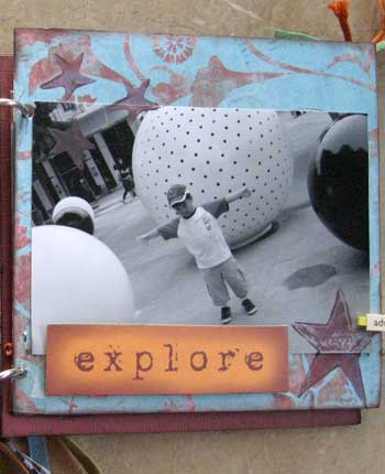 explore - scrapbook photo album